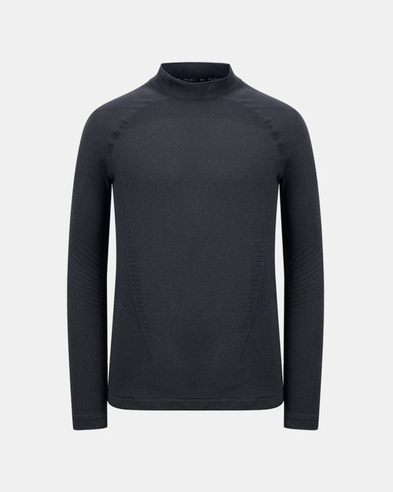 เสื้อคอเต่า UA RUSH™ ColdGear® Seamless สำหรับผู้ชาย in Black image number 10